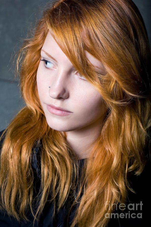 Girl redhead young