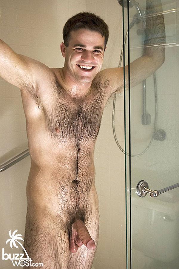 Guy in nude shower