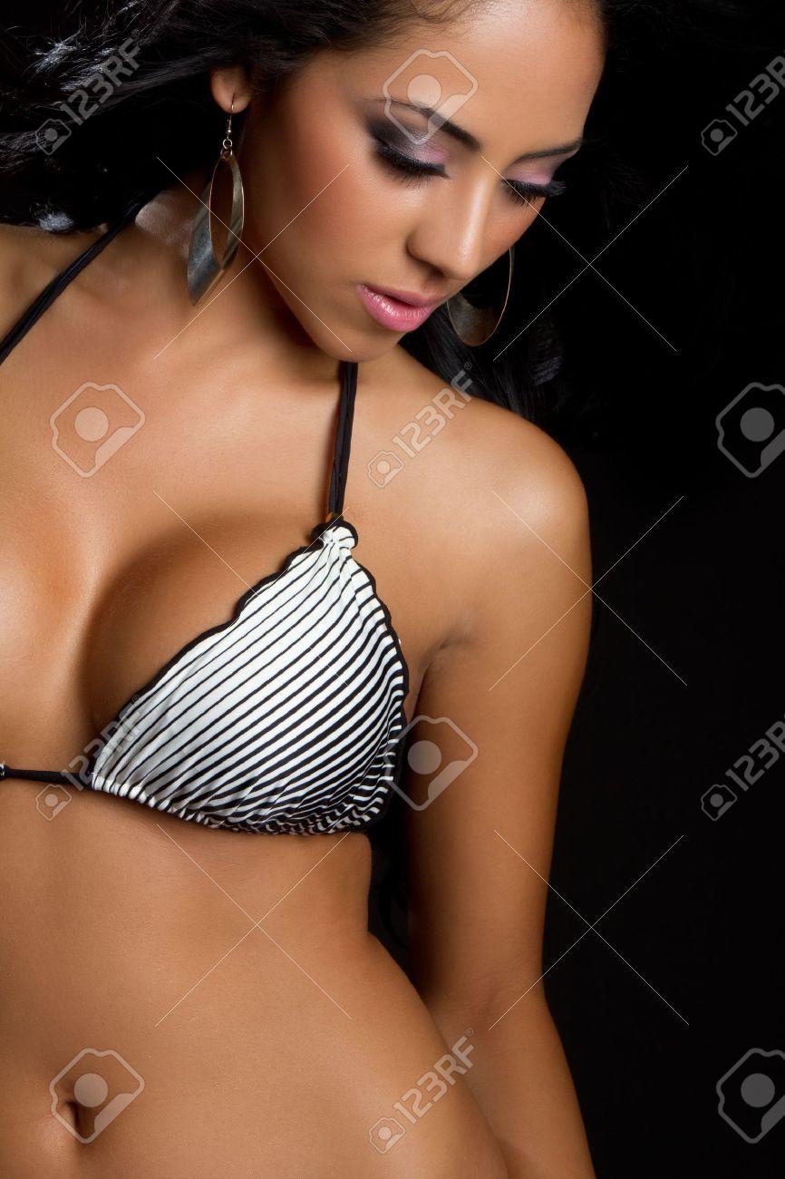 Hispanic bikini model photo