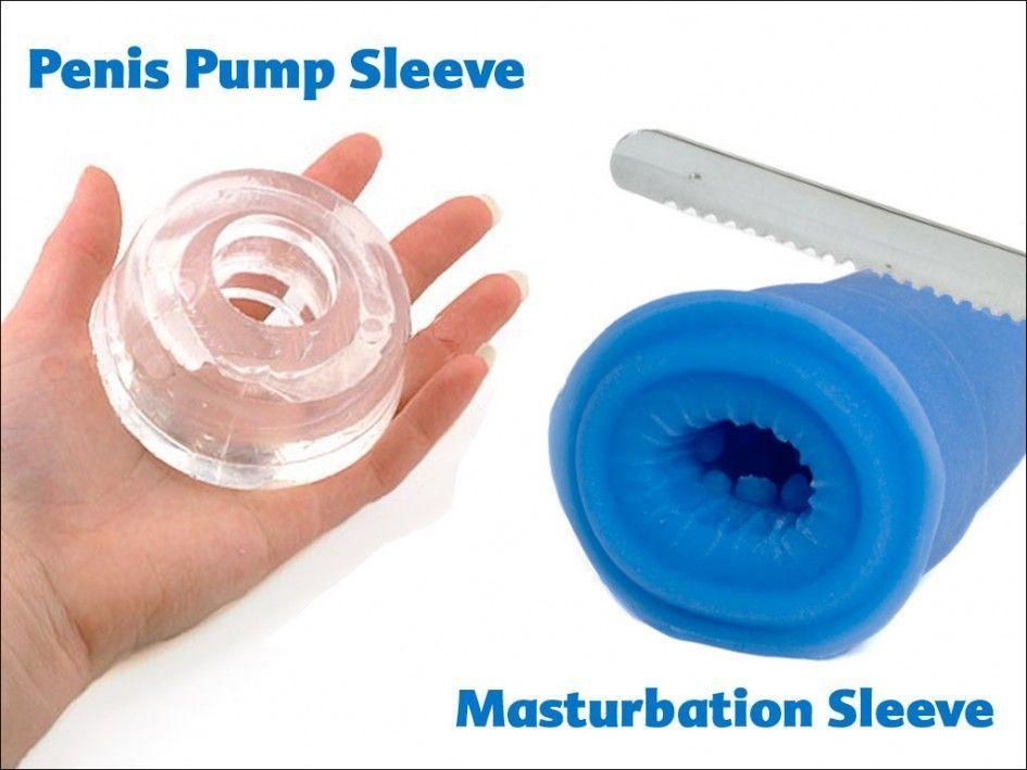Masturbation sleeves for penis pump