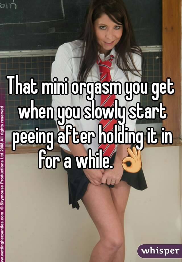 Peeing when you have an orgasm