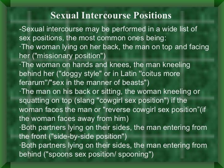 Sexual intrcourse position