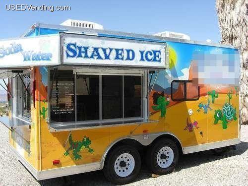 Shaved ice concession carts