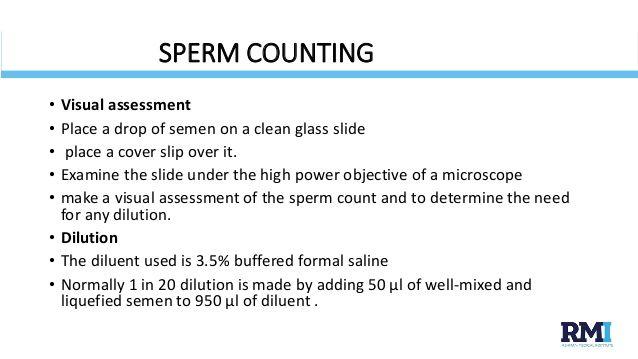 Sperm count slide