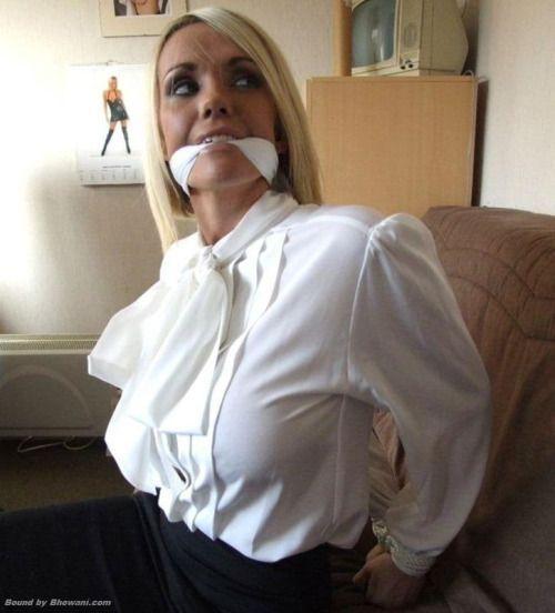 Women in blouse bondage